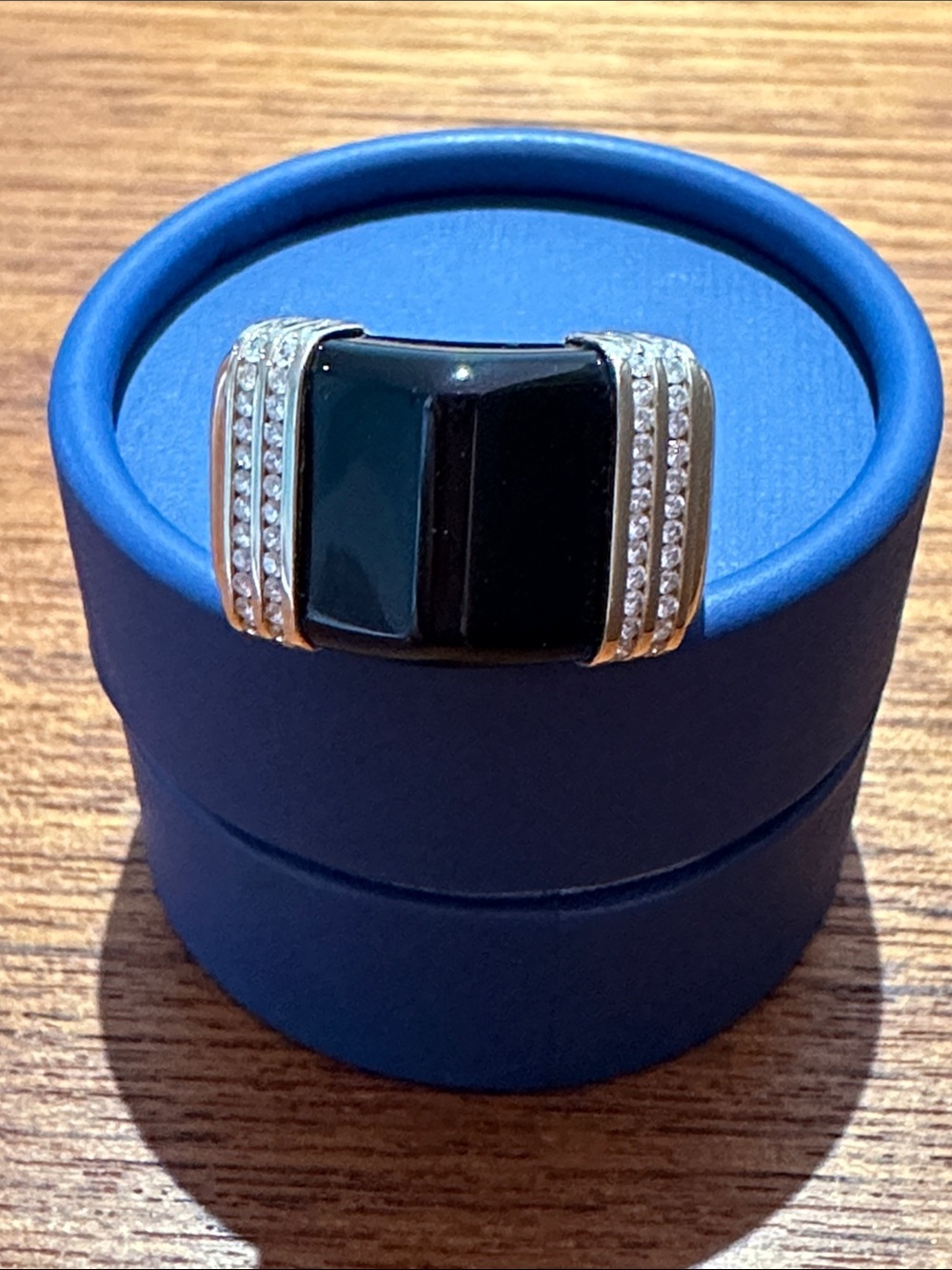 Cast Jewelry 14k gold onyx ring